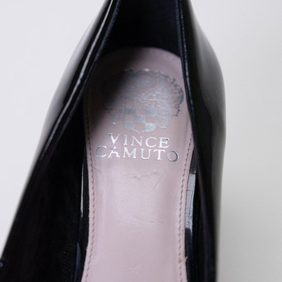 Vince Camuto Peep Toe Heel / Patent Leather Heel / Platform pump / designer shoe - Picture 2 of 5